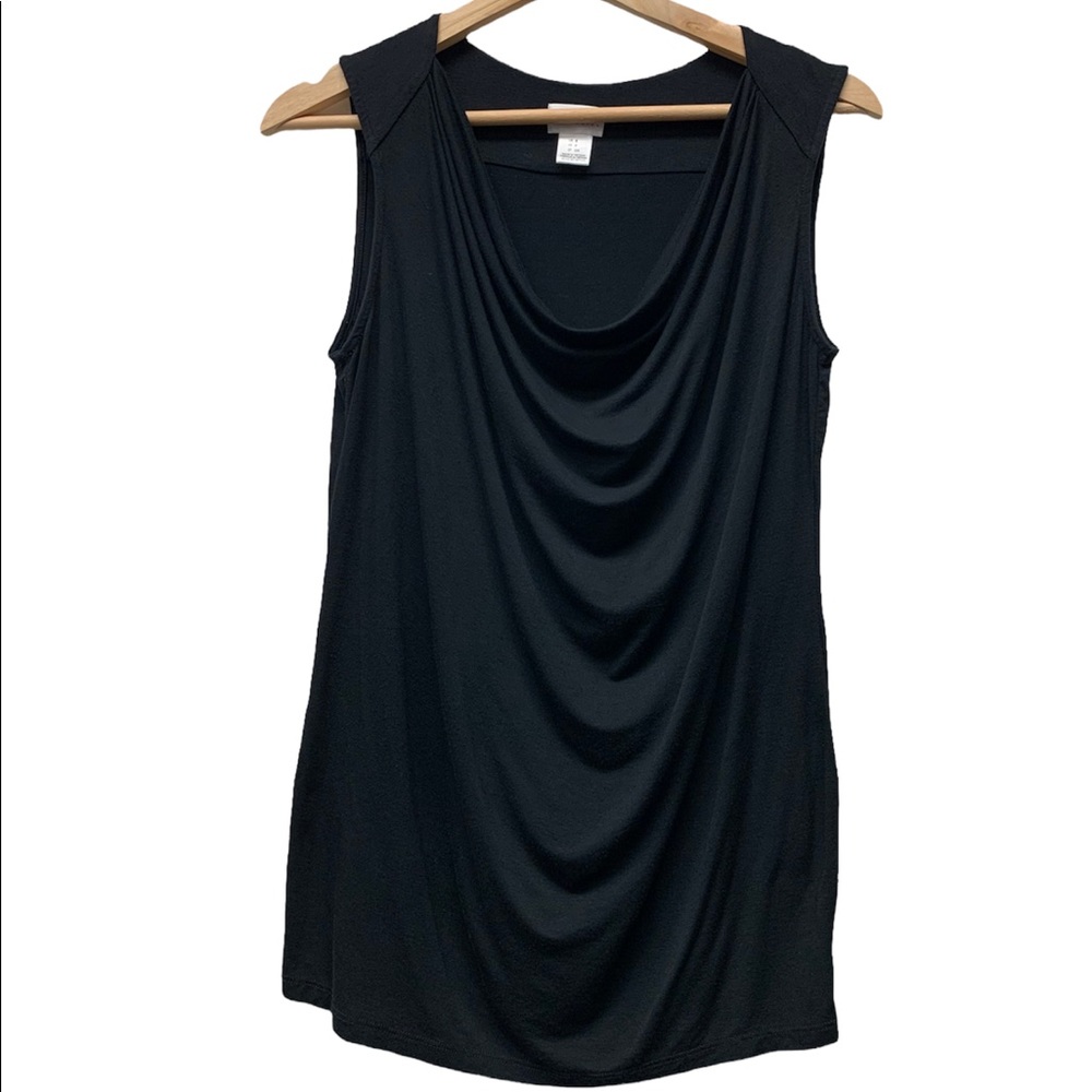 Motherhood Maternity sleeveless top shirt, in black, size small